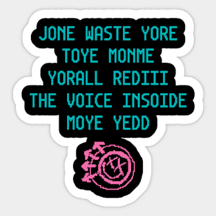 I Miss You 8 bit pixel Sticker